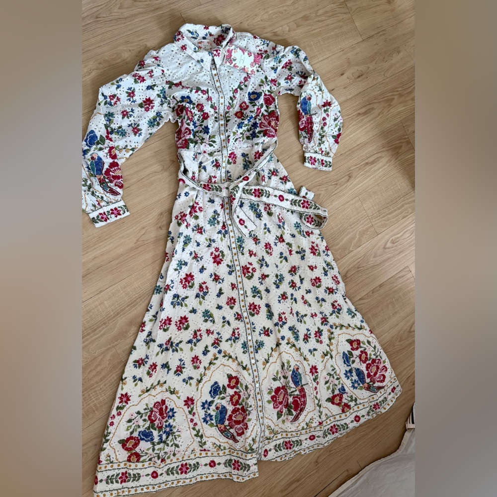FARM Rio Floral Long Sleeve Dress - Multicolor